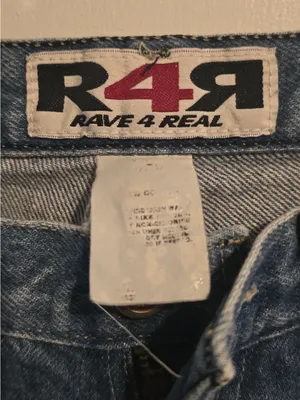 Rave 4 Real Deep Blue Flare Jeans Size 6 thumbnail 8