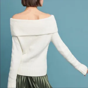 ANTHROPOLOGIE Natalia Cream Sweater thumbnail 4