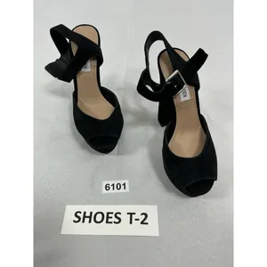 Womans Steve Madden Jillyy Platform Dress Shoes Black 6 M Peeptoe Strappy Heel thumbnail 3