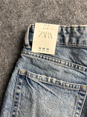 Zara Woman’s Size 2 High-Rise Distressed Denim Shorts - Light wash NWT thumbnail 8