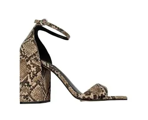 Chelsea & Violet Tara Snake Print Block Heel Sandal 6 NWT thumbnail 3