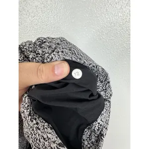 Lululemon Pant 12 Black White Textured Crackle Print Trousers thumbnail 3