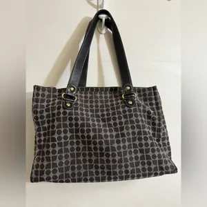 Kate Spade Stylish‎ Black and Cream Large Tote Bag thumbnail 2