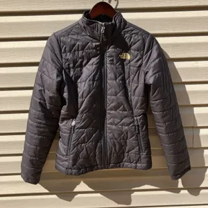Women's The North Face Quilted‎ Lightweight Puffer Small Black Gold thumbnail 1