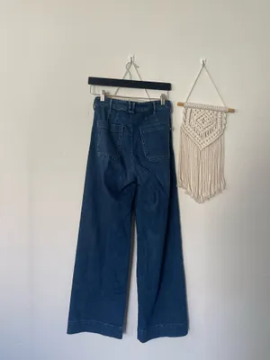 Pilcro The Skipper High Rise Wide Leg Jeans thumbnail 3