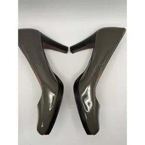 Cole Haan Nike Air Patent Leather Pumps Olive Green Taupe Heels D39704 Size 8B thumbnail 3