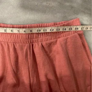 NWOT Old Navy Size L Pink Waffle Knit Elastic Waist Joggers Soft Lounge Pants thumbnail 6