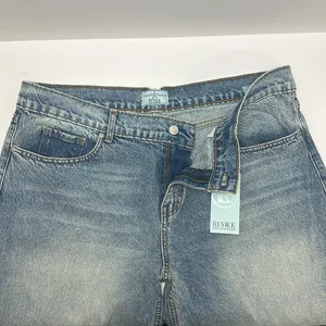 REVICE new with tags Baggy, Straight Leg Jeans in Faded Blue Wash thumbnail 11