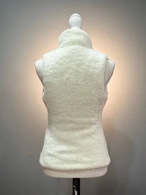 White Patagonia Los Gatos Fuzzy Full Zip Vest Size XS EUC thumbnail 2