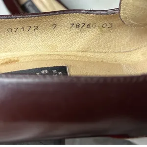 Vintage Kenneth Cole Spain Brown Leather Block Heel Loafers Buckle Strap 9 thumbnail 6