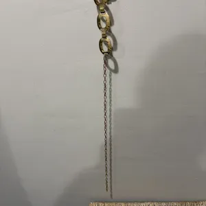 NEW Noir belt Chain‎ Gold Ovals Size XL thumbnail 4