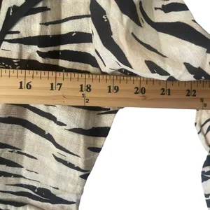 Brandon Thomas Y2k Women's Size Medium Linen Blend‎ Animal Print Retro Blazer thumbnail 7