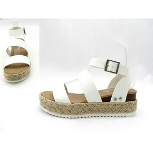 Soda White Espadrille Wedge thumbnail 3