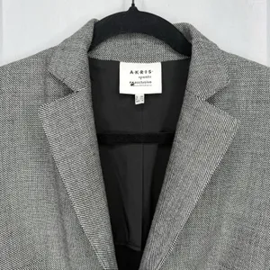 Akris Punto Wool Blazer Jacket 4 (Small) Single Button Slimming Saks Fifth Ave thumbnail 2