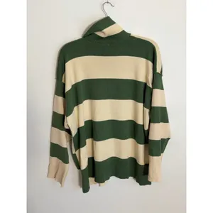 As Revival Green Striped Quarter Zip Women's sweater size small thumbnail 5