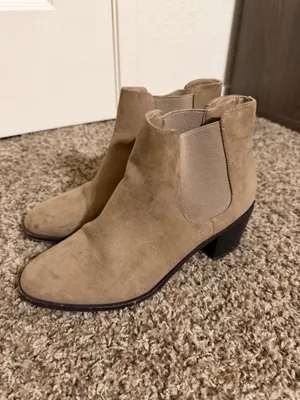 Tan booties Size 8.5 thumbnail 4
