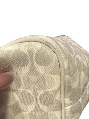 Coach Park Cream C Monogram Signature Canvas City Shopper Tote Bag thumbnail 4