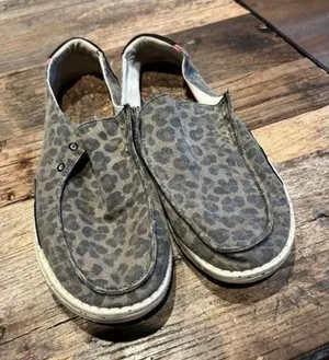 Hey‎ dude woman leopard black shoes 8 thumbnail 1