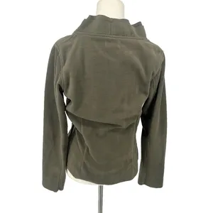 AVATAR CLOTHING Nepal Green‎ Wrap Fleece Top Sweater Wooden Button Size Medium thumbnail 5