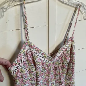 Scoop Ruffle Hem Sleeveless Midi Dress Multi Dainty Floral cottage M 8-10‎ NWT thumbnail 10