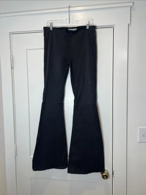 Free People Penny pull on Black/dark grey Flare Jeans size 29 thumbnail 2