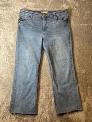 Kut From The Kloth Kelsey‎ Fab Ab Ankle Flare High Rise Jeans Size 16 thumbnail 1