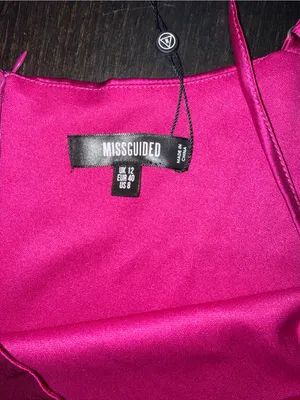 Missguided Fuchsia Satin Slip Chemise thumbnail 5