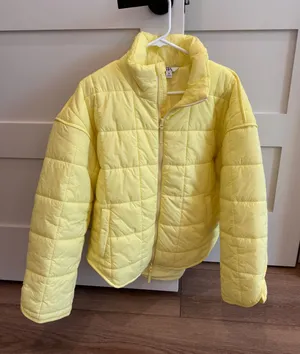 Target Yellow JoyLab Quilted Puffer Jacket Medium thumbnail 1