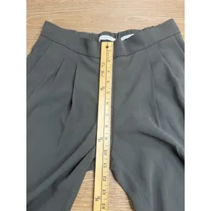 Babaton Aritzia Cohen Pants Women's 4 Dark Olive Japanese Crepe Trousers Office thumbnail 6