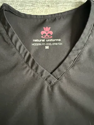 Natural Uniforms Scrubs Set Black Size M thumbnail 3
