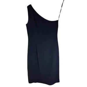 Lauren Ralph Lauren Black One Shoulder Midi Dress‎ Size 4 Formal Evening thumbnail 5