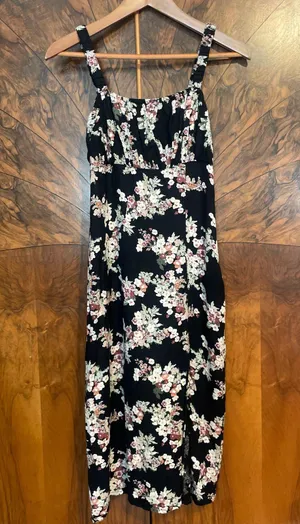 ABERCROMBIE & FITCH Midi Slip Dress Milkmaid Babydoll Moody Floral Size Small S thumbnail 1