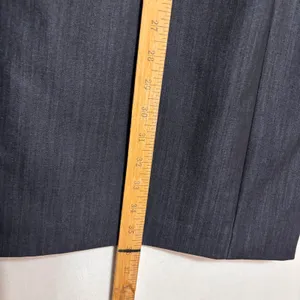 Calvin Klein Sheath Dress Womens 4P Navy Denim Look Gold Zipper Career Timeless thumbnail 10