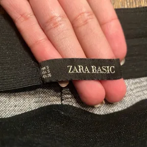 ZARA Gray Ankle Work Pants - thumbnail 3