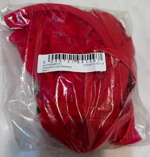 Boohoo Red Lace Bodysuit Lingerie thumbnail 4