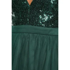 NWT Womens Size Small Lulus Love to Sparkle Sequin Tulle Sleeveless Mini Dress thumbnail 5