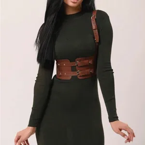 Brown Leather Harness Belt thumbnail 2