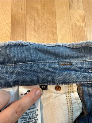 7 For All Mankind High-Rise Ankle Skinny Self Tie Raw Waistband Jeans, 27 thumbnail 9
