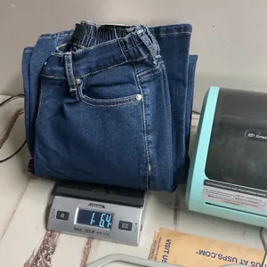 Madden‎ NYC Wide Leg Jeans XXS Blue Denim Elastic Waist Cross Over Waistband New thumbnail 7