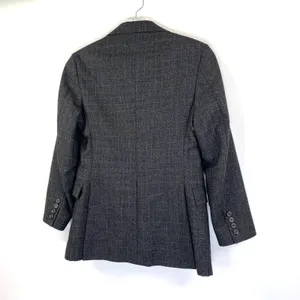 Polo Ralph Lauren Plaid Blazer Vintage Wool Gray USA Made thumbnail 10
