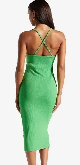 Shoedazzle Green Midi Dress thumbnail 2