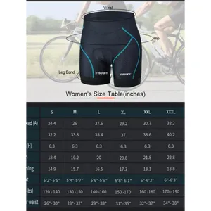 SOUKE Sports Women's Large 4D Padded Quick Dry Cycling Underwear Shorts thumbnail 7