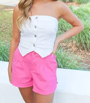 Western white denim top thumbnail 1