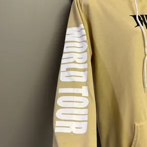 Justin Bieber Tan Purpose World Tour Hoodie with Kangaroo Pocket- Large thumbnail 3