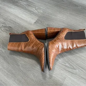 Circus by Sam Edelman Pascha Brown‎ Side Gores Cushioned Flare Booties Size 9.5 thumbnail 4