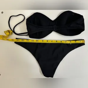 Body Glove Smoothies Convertible Bandeau Bikini Set - Black - S thumbnail 13