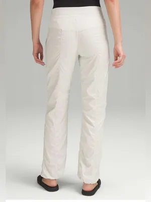 Lululemon Dance Studio Mid-Rise Pant Full Length bone W5ENNR size 4 small flaw thumbnail 2