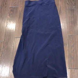 Boston Proper size small blue maxi skirt w/slit thumbnail 6