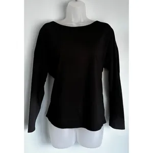Ecowish Black Long Sleeve Top Women's Medium thumbnail 2