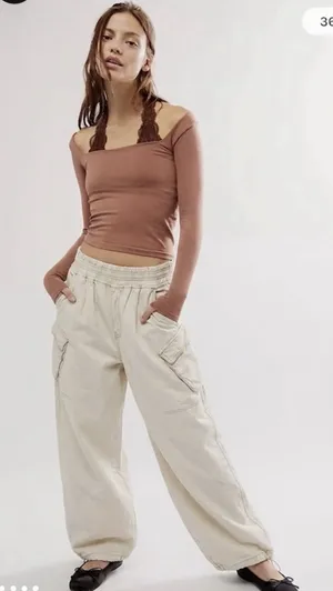 One Teaspoon Denim Parachute Pant Size Large Le Surf Free People Cargo thumbnail 1